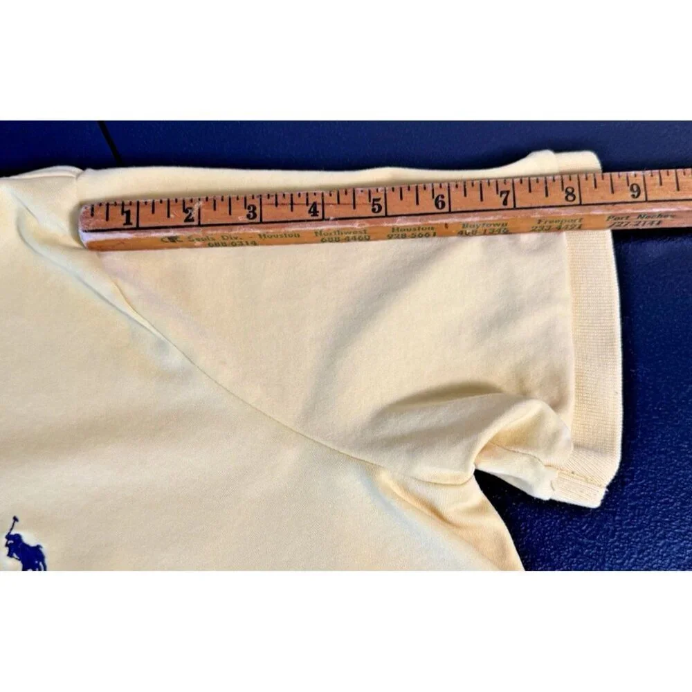 Polo Ralph Lauren Blue Label‎ Beekman Yellow Polo Mens Medium